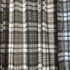 Plaid curtains